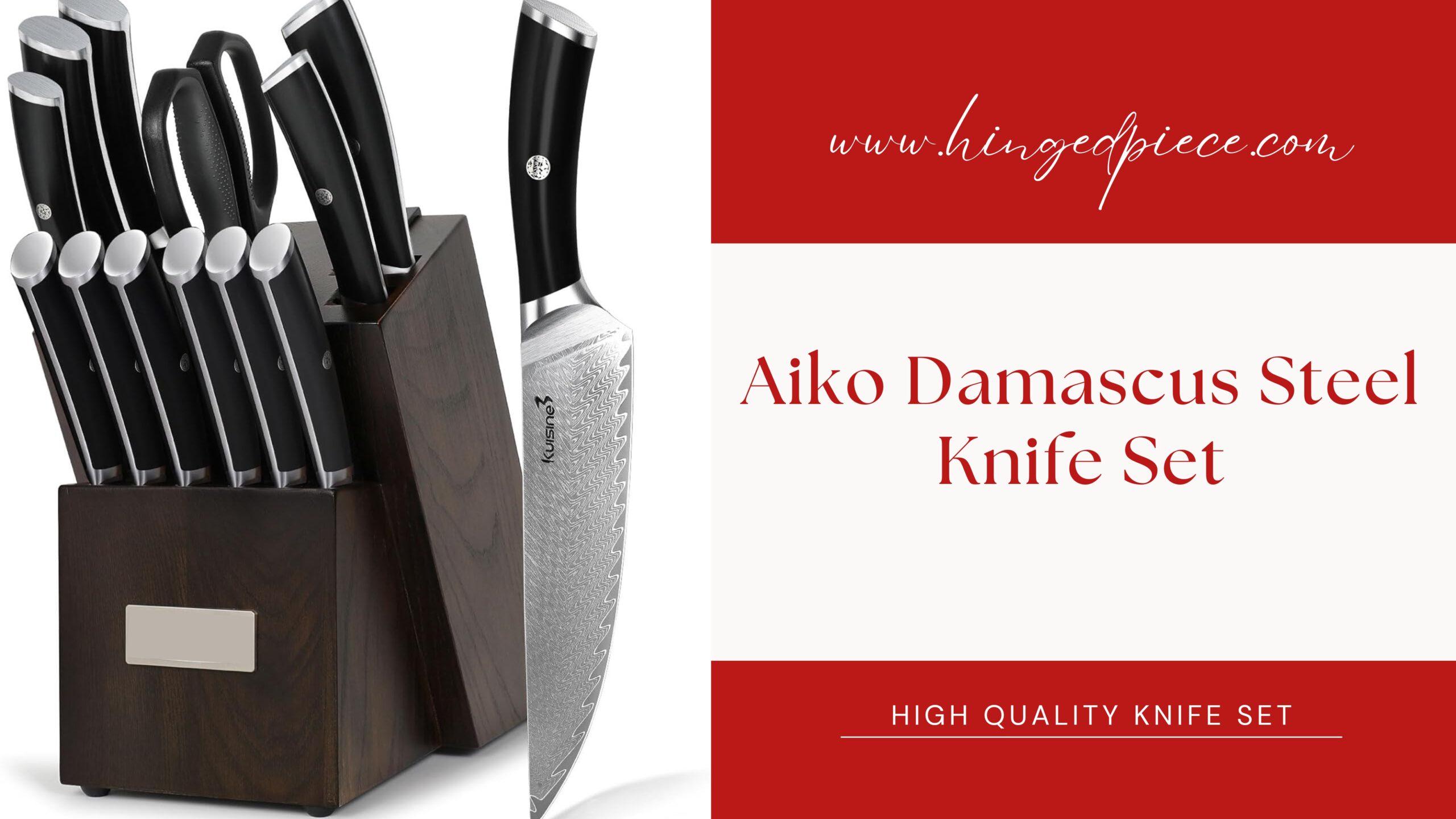 Best Professional Knife Set- Aiko Damascus Steel Knife Set