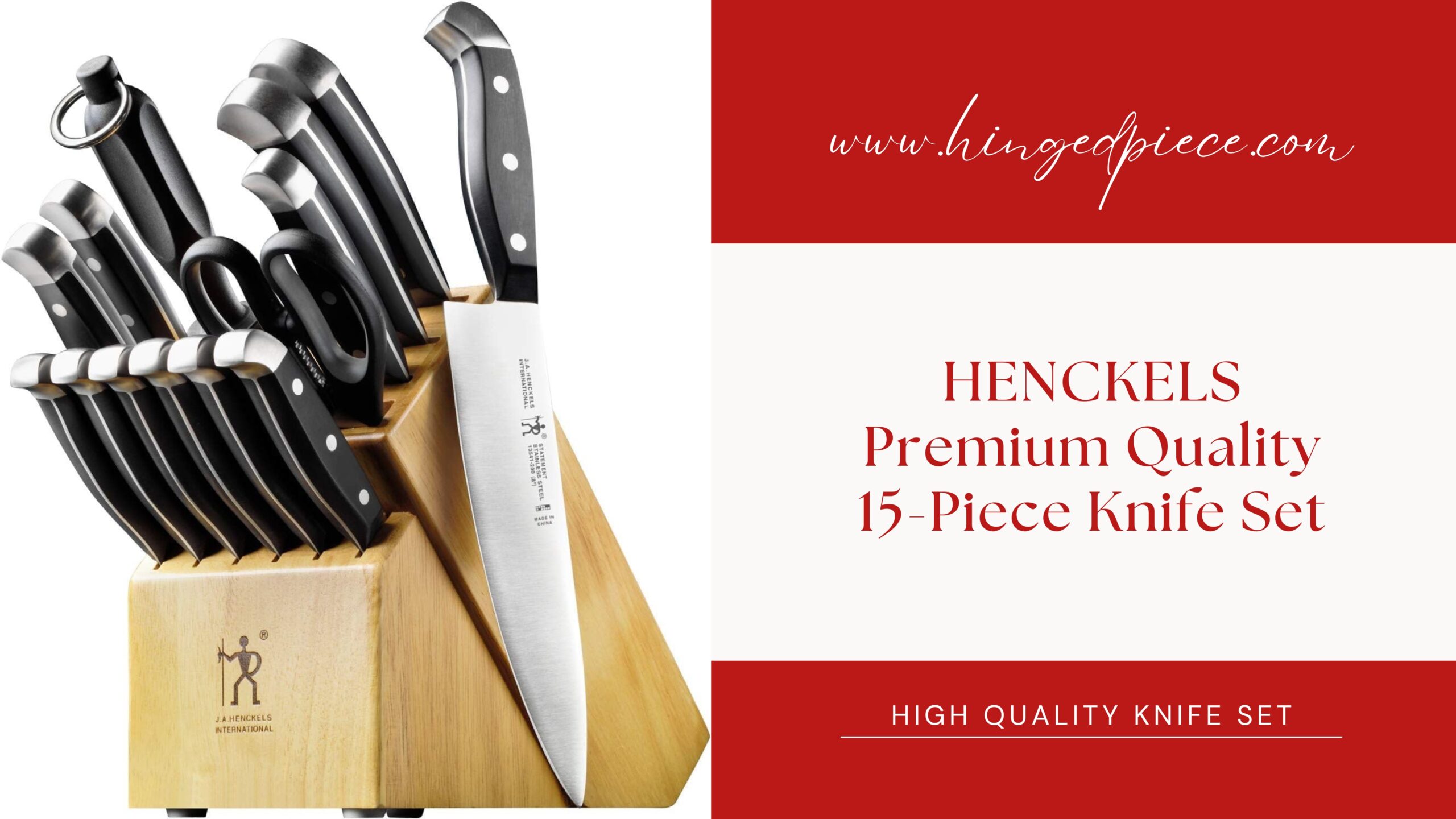 HENCKELS Premium Quality 15-Piece Knife Set