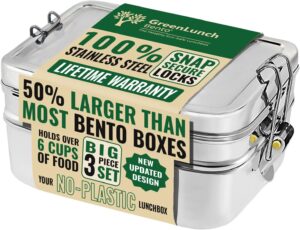 3-in-1 Stainless Steel Bento Box
