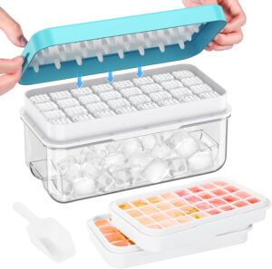 Ice Cube Tray with Lid and Bin