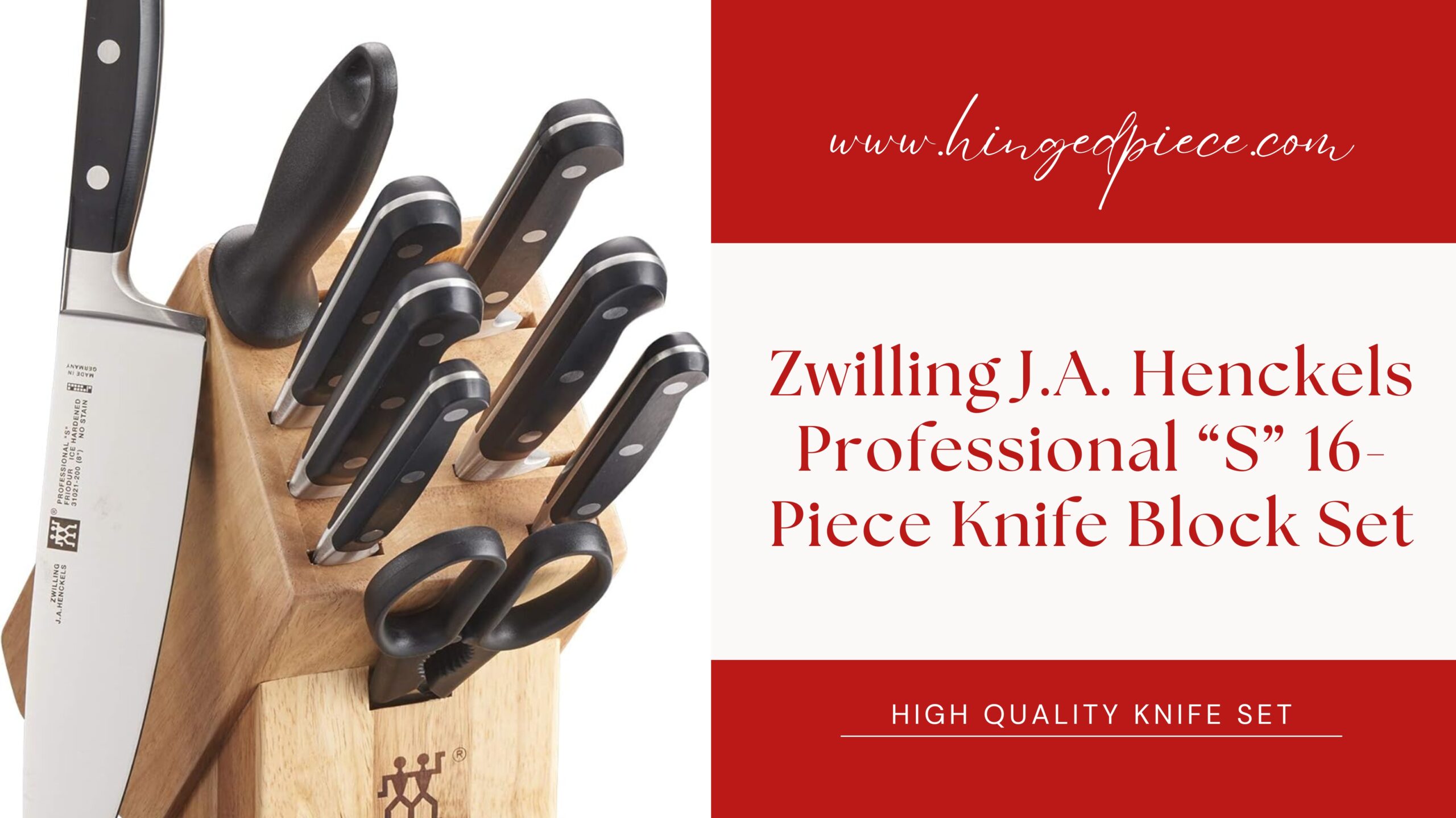 Henckels Professional “S” 16-Piece Knife Block Set